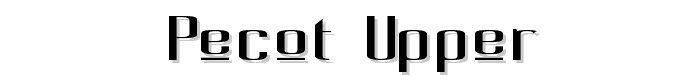 Pecot Upper font